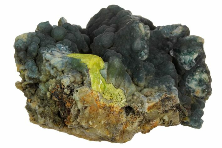 Blue-Green Plumbogummite on Pyromorphite - Yangshuo Mine, China #124844